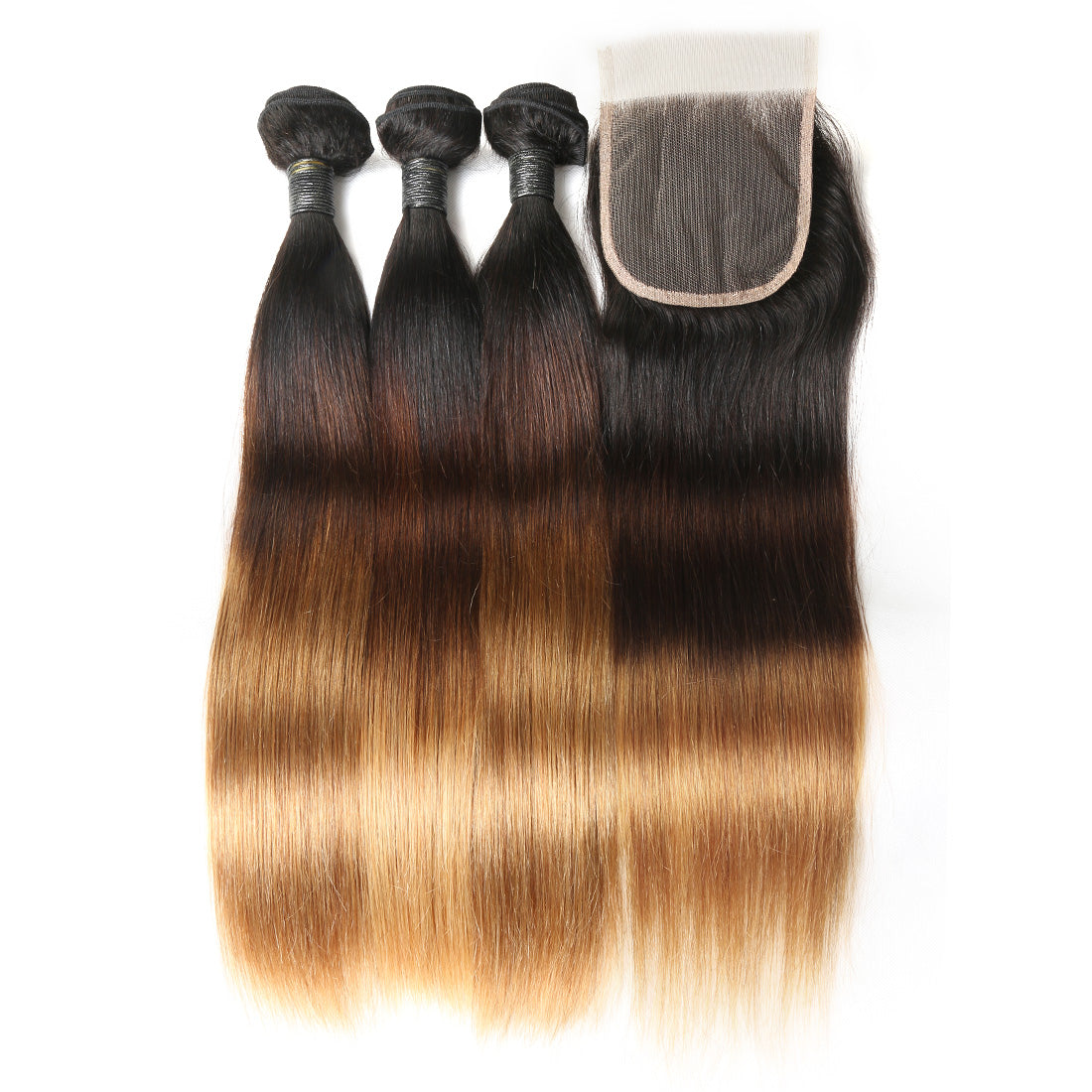 Straight 1B/4/27 Lot de 3+Closure